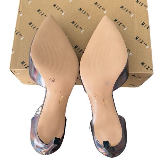 Mix No. 6 Yayna Pump Bronze Muted Metallic Ankle Strap Women’s Size 10 Medium - Picture 8 of 12